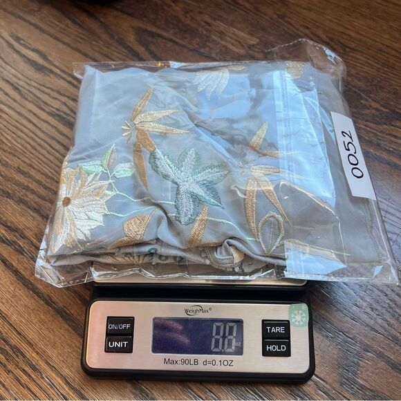 Anthropologie Tiny Frances Floral Long Sleeve Ruffle Blouse Blue Motif Size Larg - Picture 8 of 8